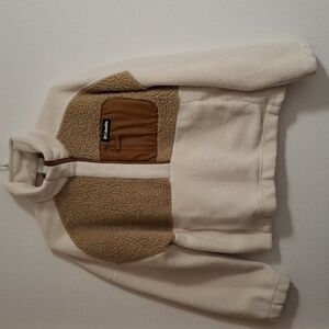 Columbia Cream and Brown Fleece Jacket